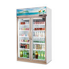 Minuman Pendingin Pintu Kaca Tegak Freezer / Supermarket Kulkas