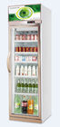 Pendingin minuman display komersial tegak 1700L dengan 3 pintu kaca