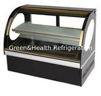 Tampilan Manual Kue Defrost Freezer / Bakery Display Cooler Dengan Lantai Disesuaikan Atau Meja Top Counter
