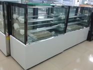 3 ° C - 6 ° C / Chiller Sesuaikan Tampilan Kue Warna Freezer Untuk Supermarket