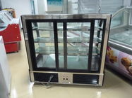 Three-Sided Glass R134a Tampilan Kue Freezer Ramah Lingkungan Kustomisasi untuk Singapura