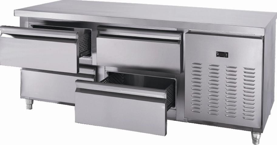 Kulkas Under Counter 1 Lapisan, Under Counter Freezer Dengan Kompresor Aspera