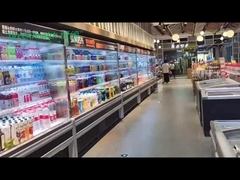 Lemari Es Tampilan Terbuka Putih Mandiri Untuk Minuman / Susu Kapasitas Besar 2m