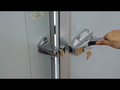 Pendinginan Back Load Display Kulkas Freezer Dengan Panel Pintu Kaca Tebal 75mm