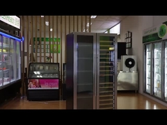 360 ° ventilasi udara kulkas anggur dengan 418L 220V 50HZ dan sistem defrost otomatis