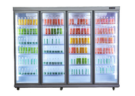 Green Health Upright Display Freezer Komersial Minuman Showcase Pendingin 2250L