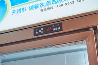 Kaca Pintu Layar Showcase Kulkas dengan Pengontrol Suhu Digital