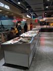 2 m Ikan display ikan beku menampilkan ikan counter untuk tampilan supermarket