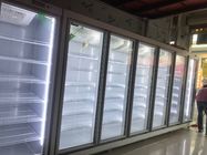 Auto Defrost Komersial Pintu Ganda Layar Tegak Freezer Untuk Daging