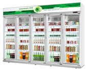 Otomatis Mencair Lemari Es Tampilan Komersial Untuk Supermarket OEM &amp;amp; ODM