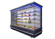 3600L Besar Multideck Open Chiller Supermarket Upright Showcase