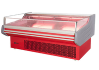 Freezer Daging Kipas Serbaguna Kustom Menampilkan Makanan Open Chiller Built In System