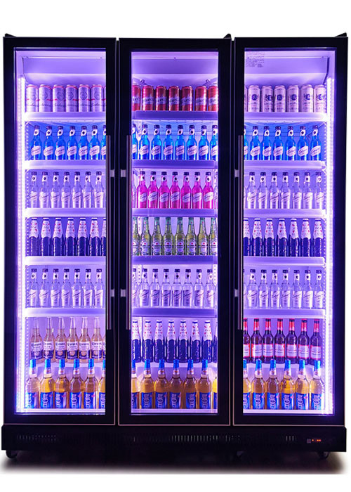 Penampilan Indah Komersial Bar Kulkas Beer Cooler Freezer Chiller Untuk Pub