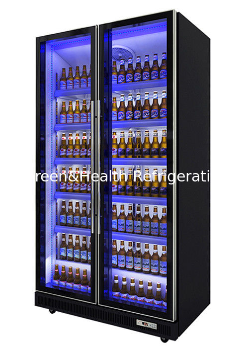 Kulkas Display Minuman Komersial dengan Lampu LED Kustom, Pintu Dapat Ditutup Sendiri, dan Kompresor Danfoss/Embraco