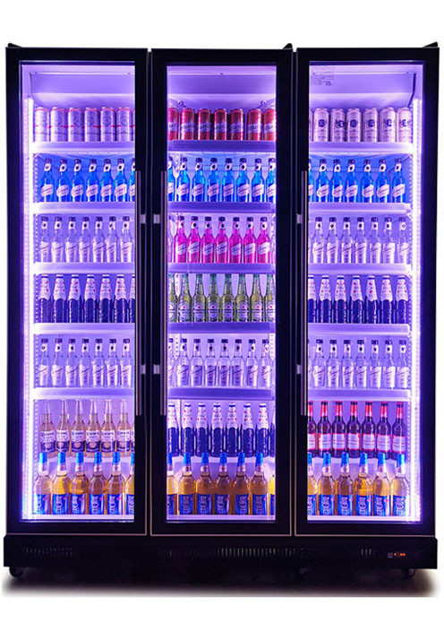 2 ~ 8 derajat Copeland Kompresor Pintu Kaca Hitam Kulkas Bir Wine Cooler