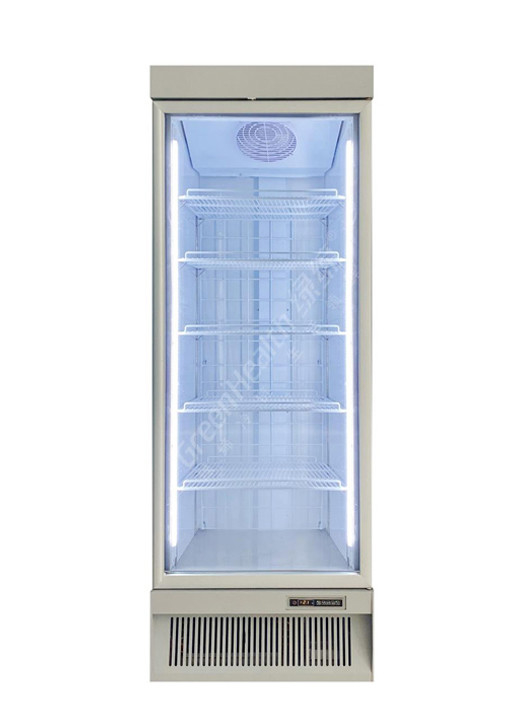 Freezer Pintu Kaca Supermarket Pencairan Otomatis Untuk Produk Beku