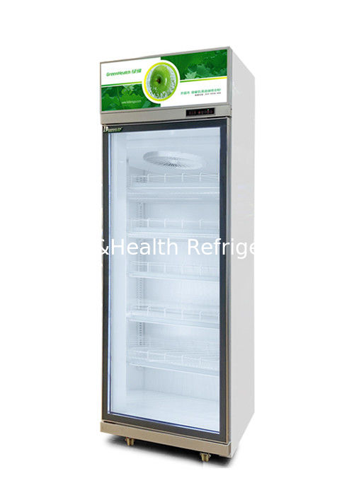 Commercial Beverage Cooler dengan Pintu Kaca Ganda 1050W Daya dan Kapasitas 1530L untuk Supermarket