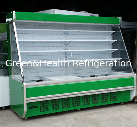 R404a / R134 Multideck Buka Chiller / Supermarket Display Jenis Kipas Pendingin