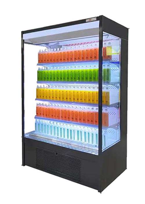 1.25m Mini Open Type Integrated Merchandise Chiller untuk Supermarket