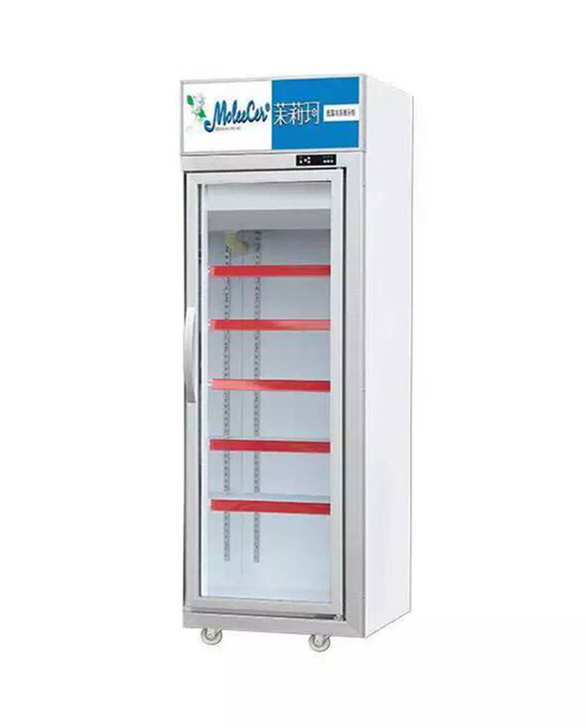 457L Mini Glass Door Display Cooler 1 Door Display Freezer Untuk Standar AS 17 Cu.Ft