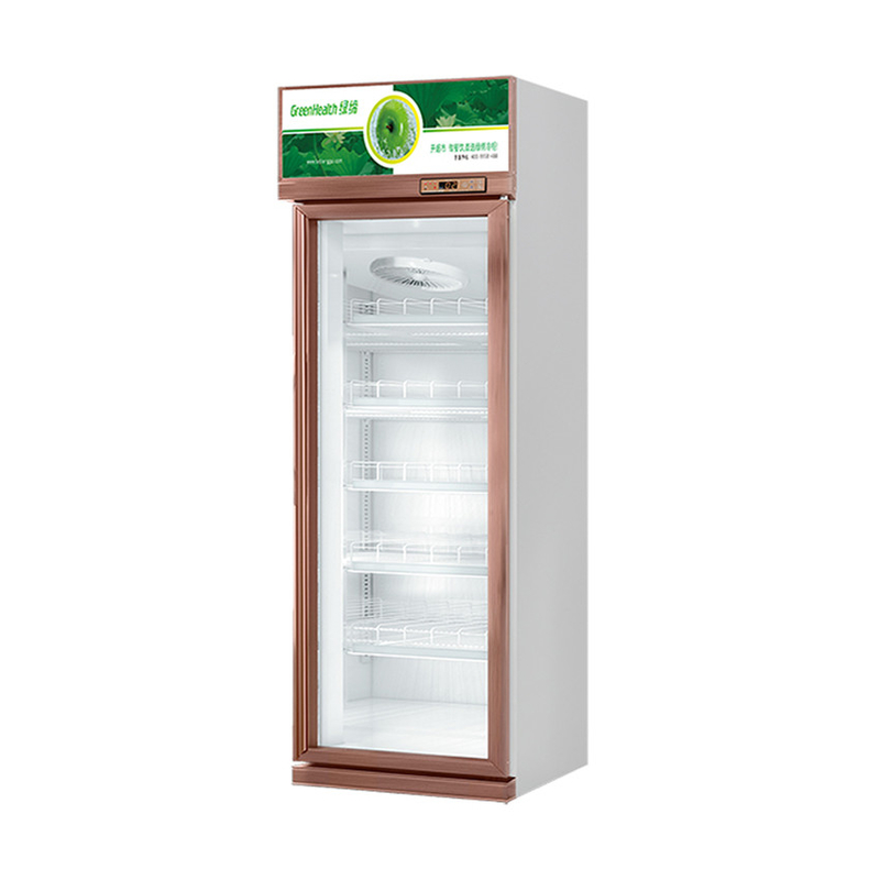 457L Mini Glass Door Display Cooler 1 Door Display Freezer Untuk Standar AS 17 Cu.Ft