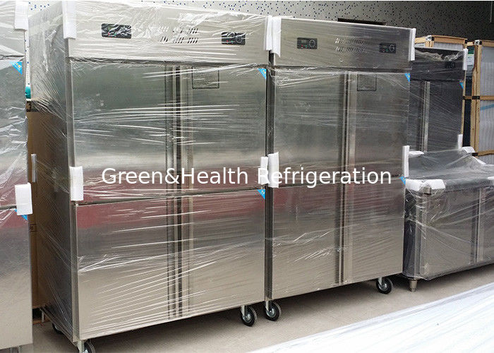 Freezer Stainless Steel Komersial Tipe Reach-In dengan Auto-Defrost dan Pencahayaan LED untuk Dapur Restoran