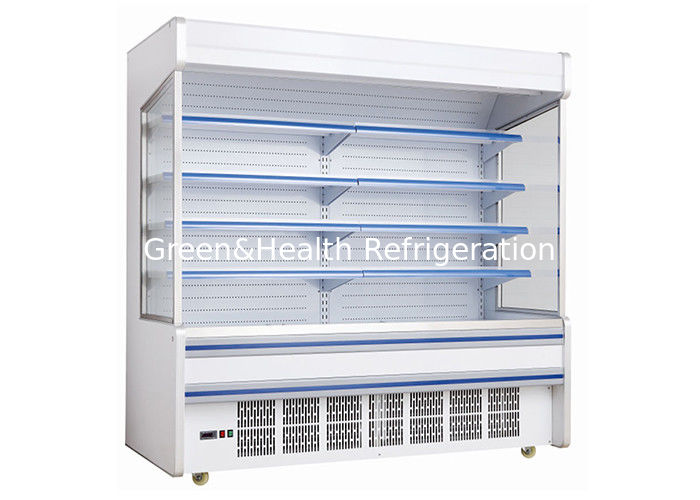 Multideck Open Chiller dengan Energy-Saving Night Curtain dan Automatic Smart Defrost untuk Supermarket