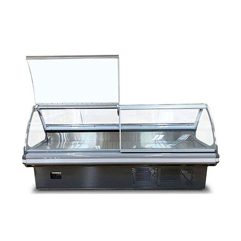 Commercial Fresh Meat Seafood Display Chiller untuk toko daging dengan 1,5 2 3m