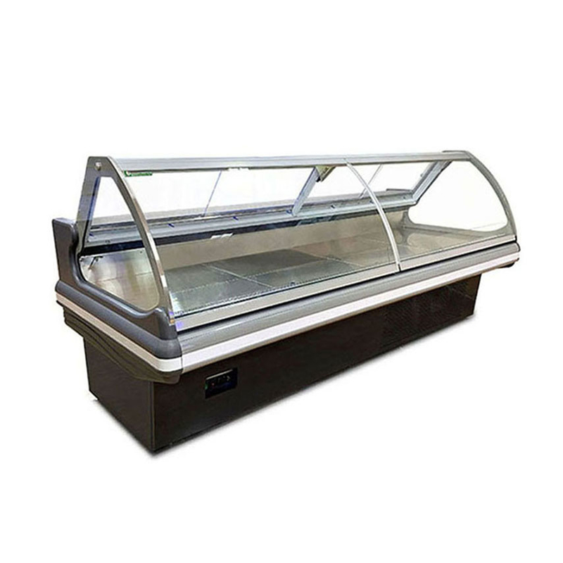 Commercial Fresh Meat Seafood Display Chiller untuk toko daging dengan 1,5 2 3m
