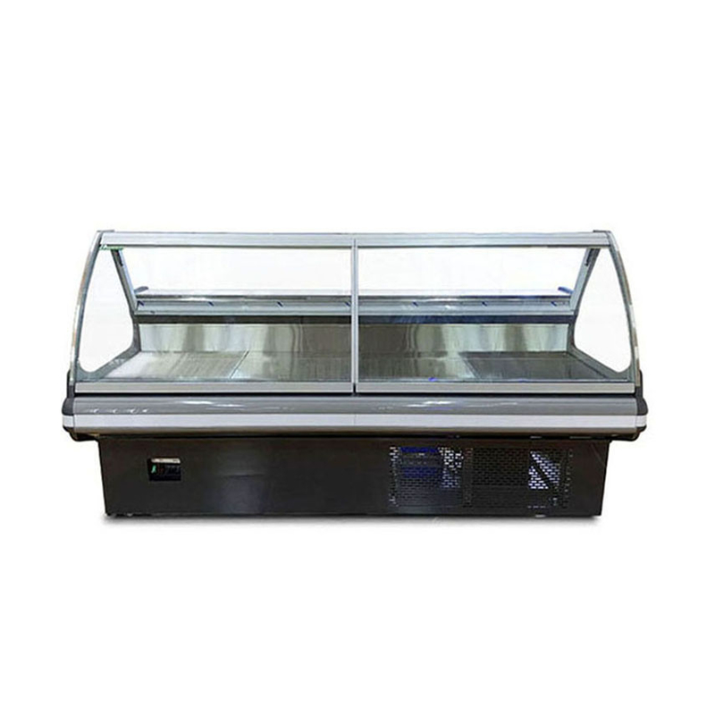 Commercial Fresh Meat Seafood Display Chiller untuk toko daging dengan 1,5 2 3m