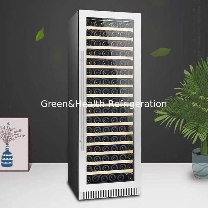Sertifikat ETL 360 ° pendingin udara kulkas anggur dengan sistem defrost otomatis 418L 220V 50HZ