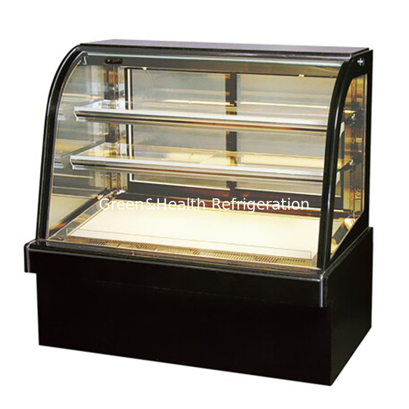 LED Lampu Lemari Roti Cake Display Chiller Dengan Roda Mudah Bergerak