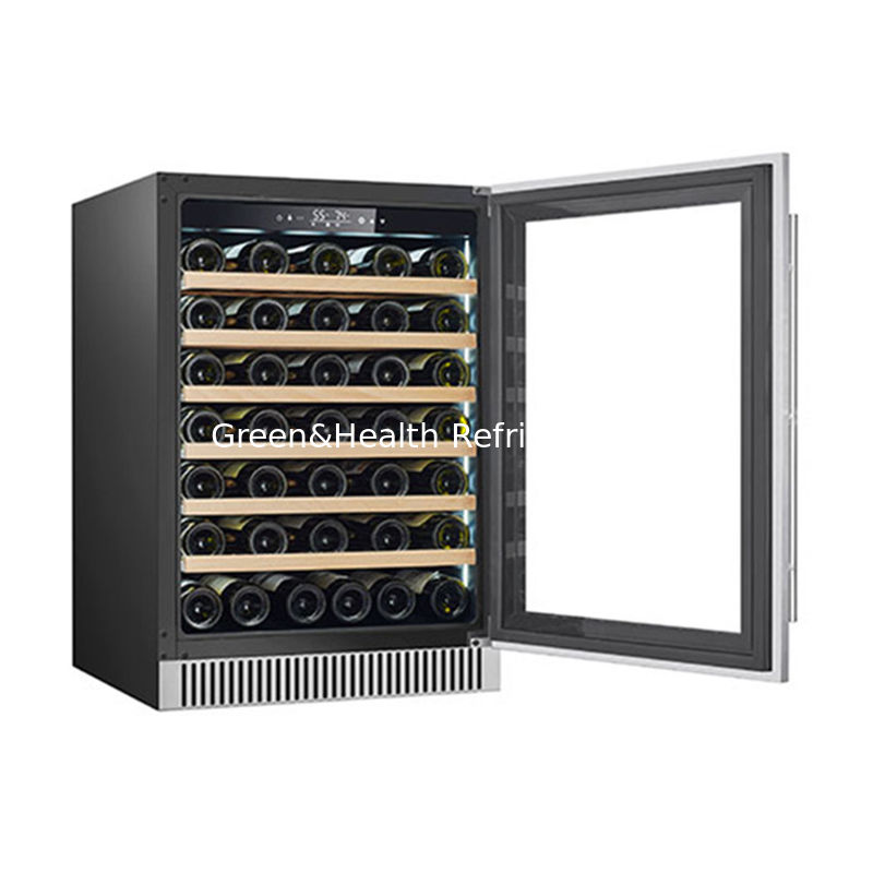 Sertifikat ETL LD-60D R600a 150L Double Zone Wine Display Fridge Untuk penyimpanan anggur