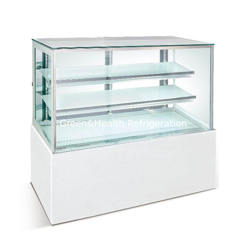 1.2m sampai 2m Cake Display Kaca Freezer Showcase Bakery Untuk toko roti