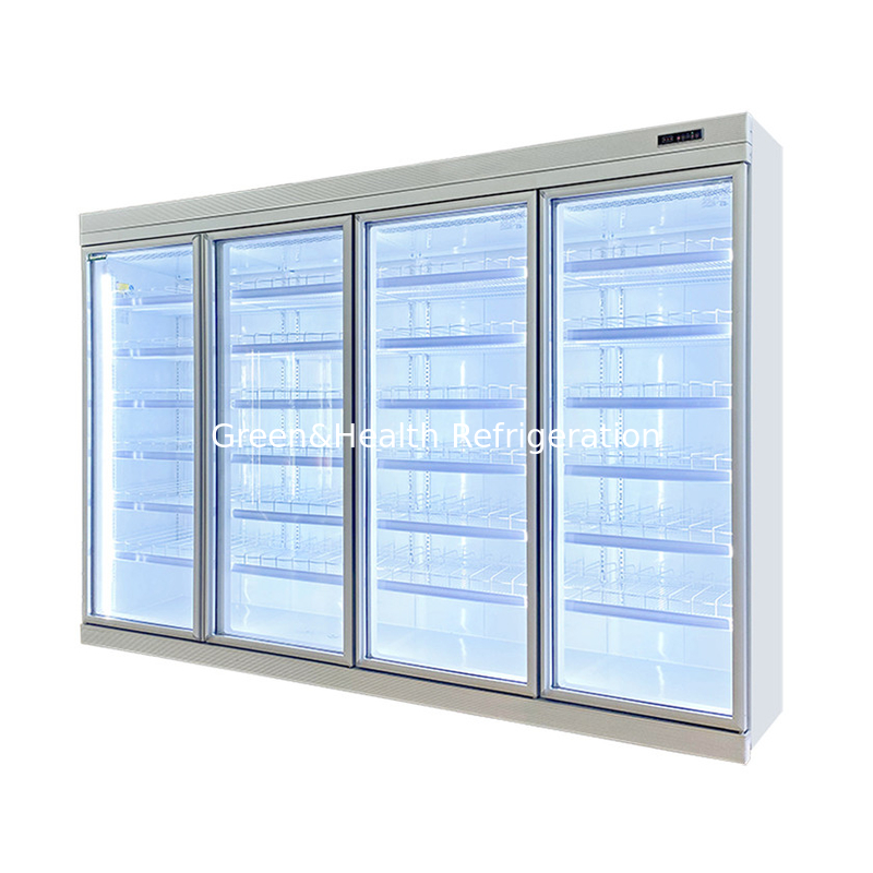 Warna Putih 3 4 5 Pintu Supermarket Freezer Display Showcase Makanan Beku
