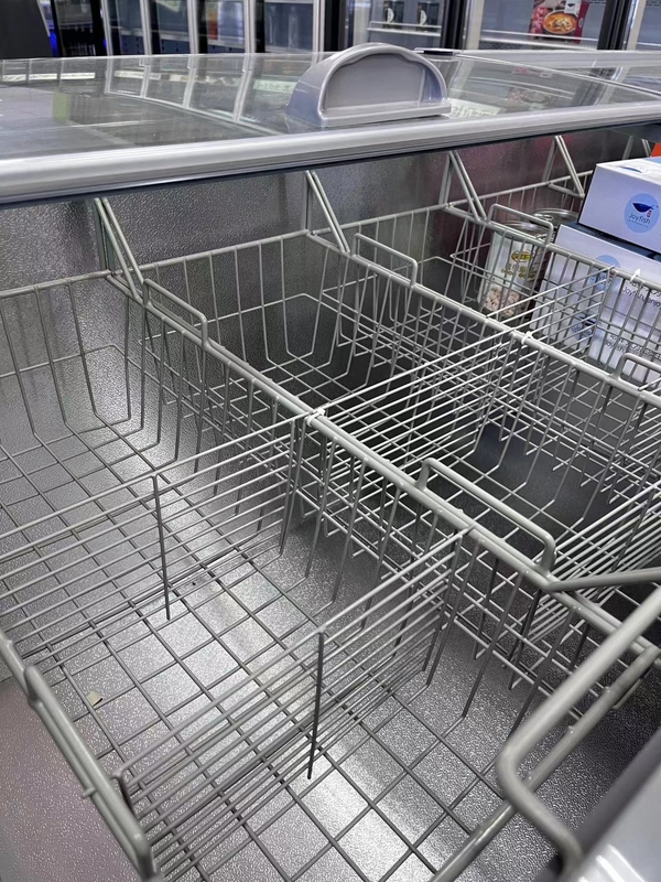 Putih Warna Komersial Kulkas peti beku Dengan Pintu Sisi Untuk Supermarket