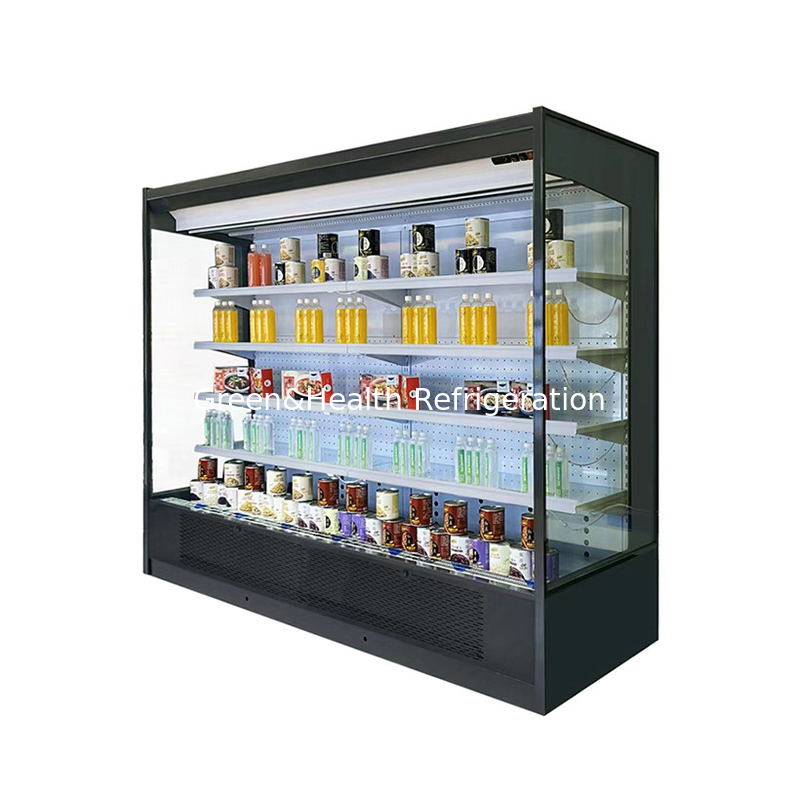 Ruang Komersial Multideck Open Chiller Untuk Menjaga Produk Segar Dan Dingin