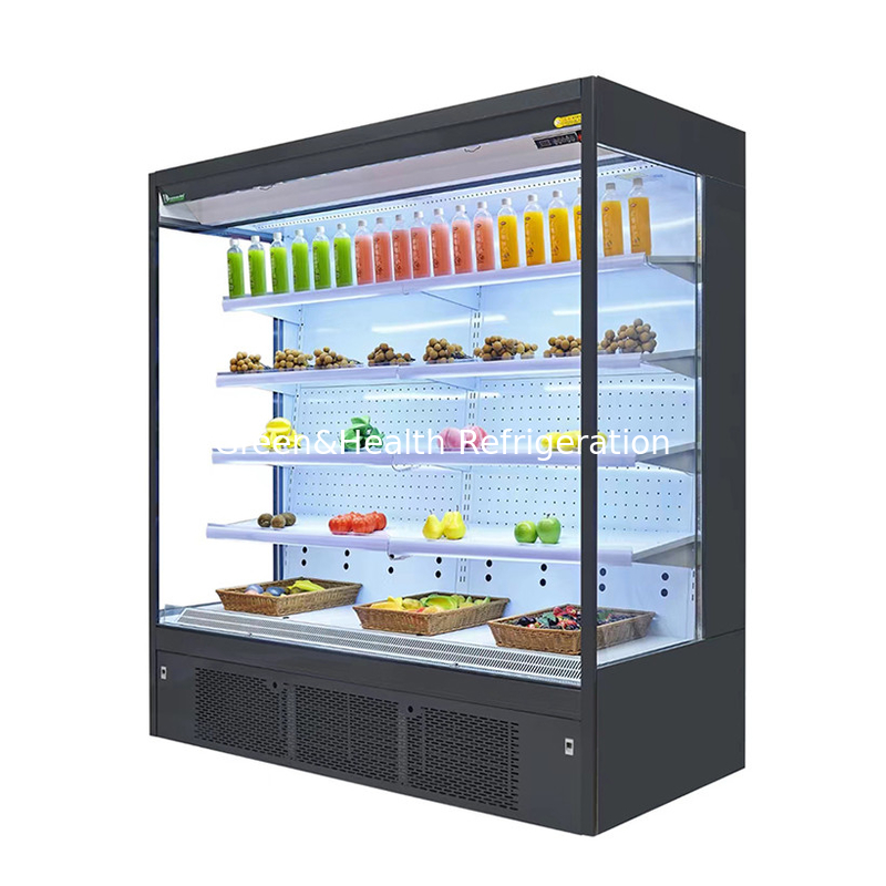 Ruang Komersial Multideck Open Chiller Untuk Menjaga Produk Segar Dan Dingin