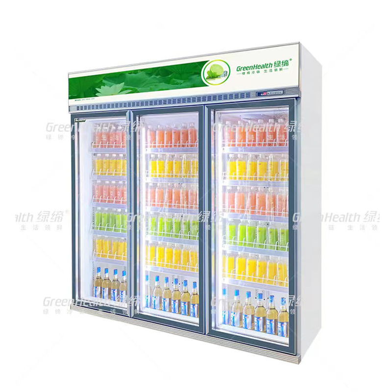 5 Lapisan Commercial Beverage Cooler dengan Digital Controller untuk Supermarket Chill Solution