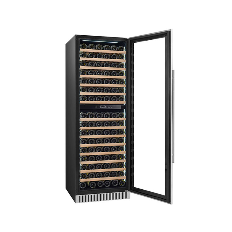 185 Botol Wine Display Cooler Dual Zone Pintu Kaca Listrik Model LD-185D