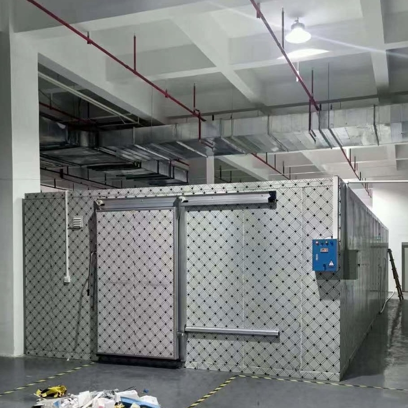 Panel PU Ruang Penyimpanan Dingin Walk-In Freezer Ruangan Dingin Modular Dengan Suhu Berbeda