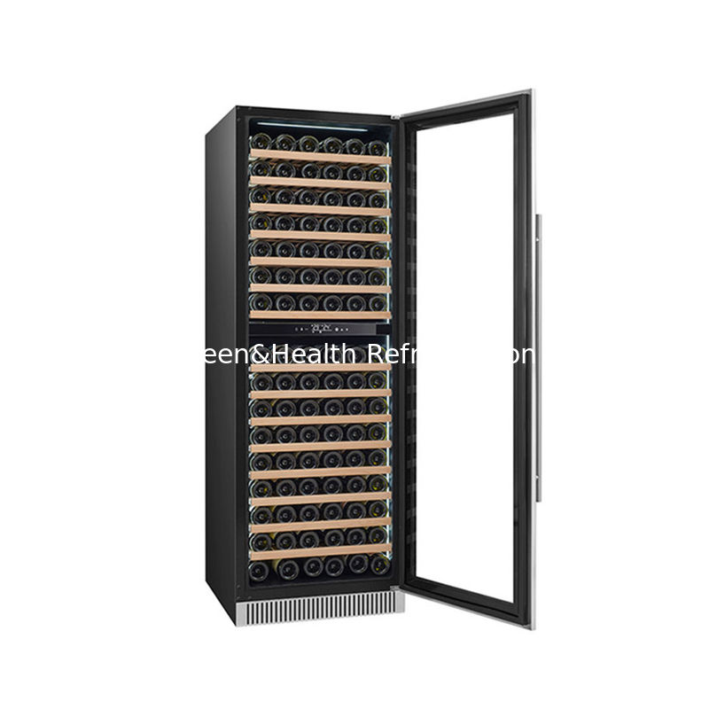 Sertifikat ETL Dual-Zone Electric 60 Botol Wine Cooler untuk penyimpanan dan konservasi anggur