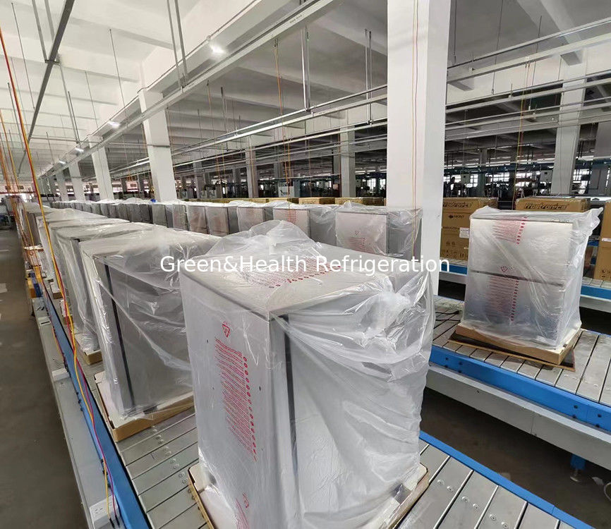 Sertifikat ETL 150L 168Kans Pintu Solid Baja Ringan Peti Keringan Luar Ruang Minuman