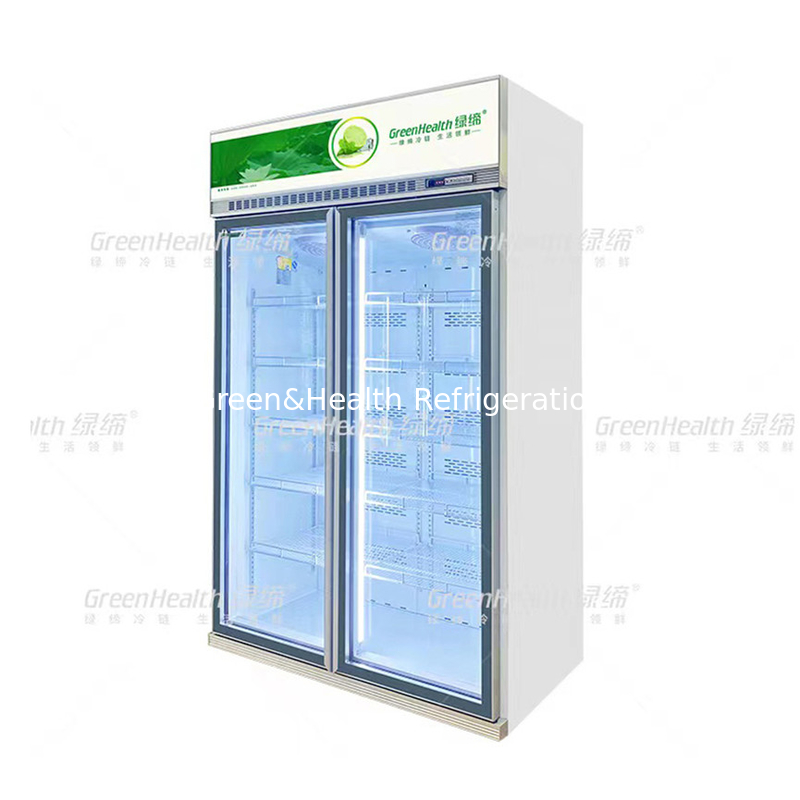 Advanced Customized Supermarket 5 Lapisan Chiller Dengan Pendingin Kipas Dan Cubigel Kompresor Unit