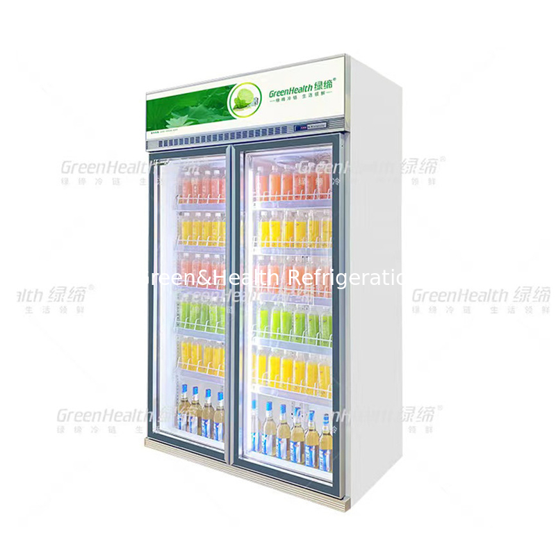 Advanced Customized Supermarket 5 Lapisan Chiller Dengan Pendingin Kipas Dan Cubigel Kompresor Unit