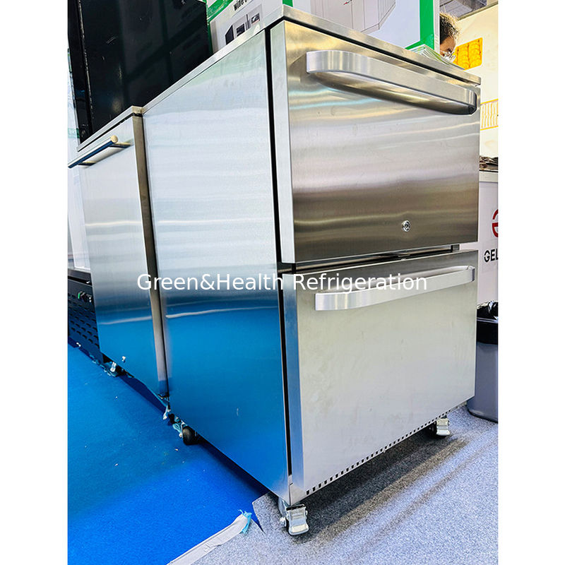 Sertifikat ETL 900L 100Kans Pintu Kaca Penuh Kulkas Minuman Kulkas Luar
