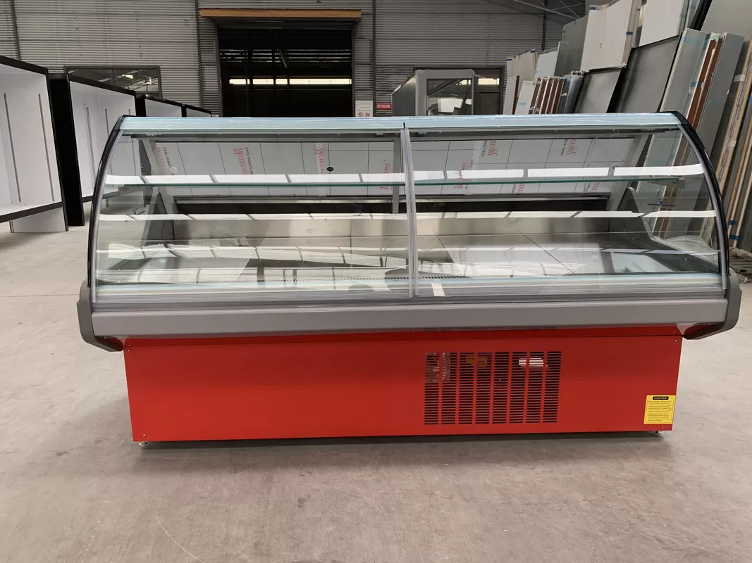 220/50hz Tegangan Gas R404a Display Makanan Dimasak Showcase Meat Display Cabinet