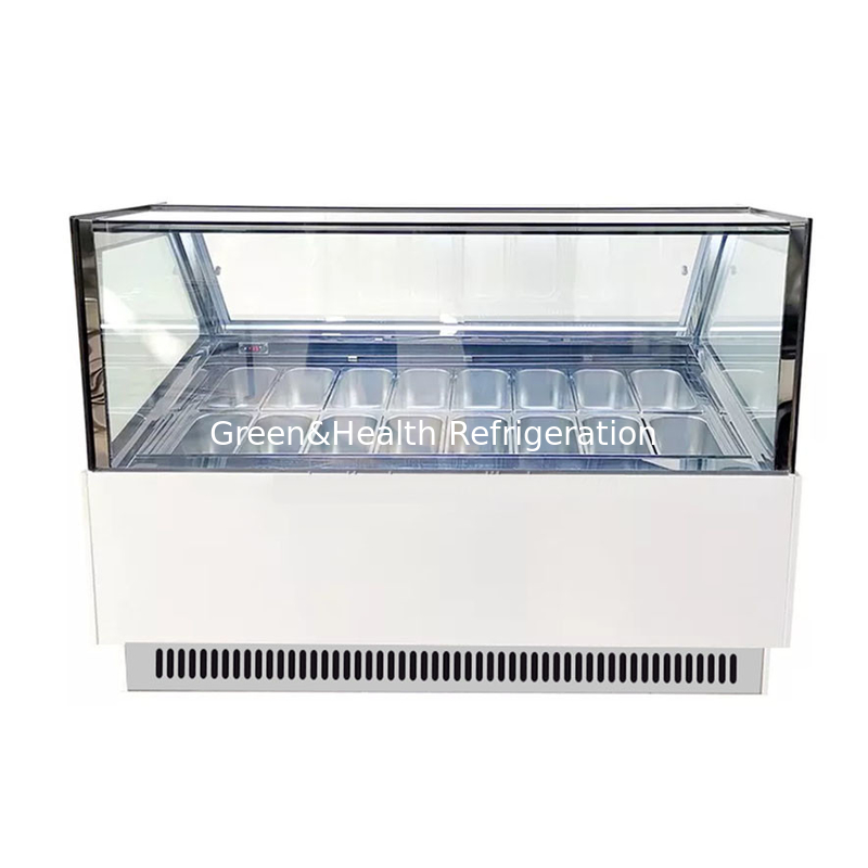 Freeze Free Energy Saving Ice Cream Display Freezer untuk kapasitas penyimpanan yang besar
