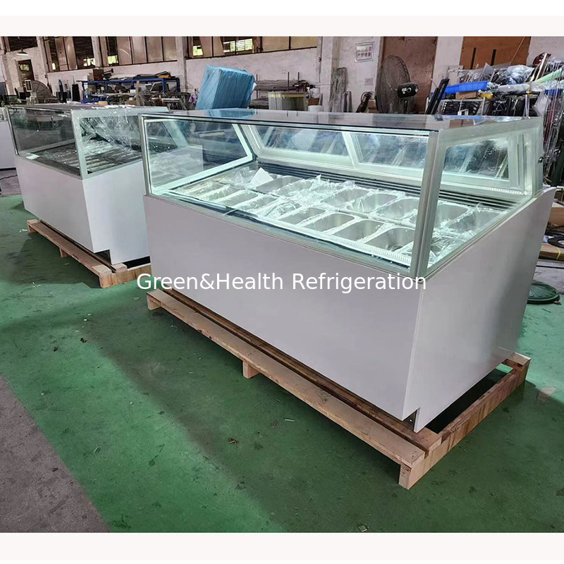 Freeze Free Energy Saving Ice Cream Display Freezer untuk kapasitas penyimpanan yang besar