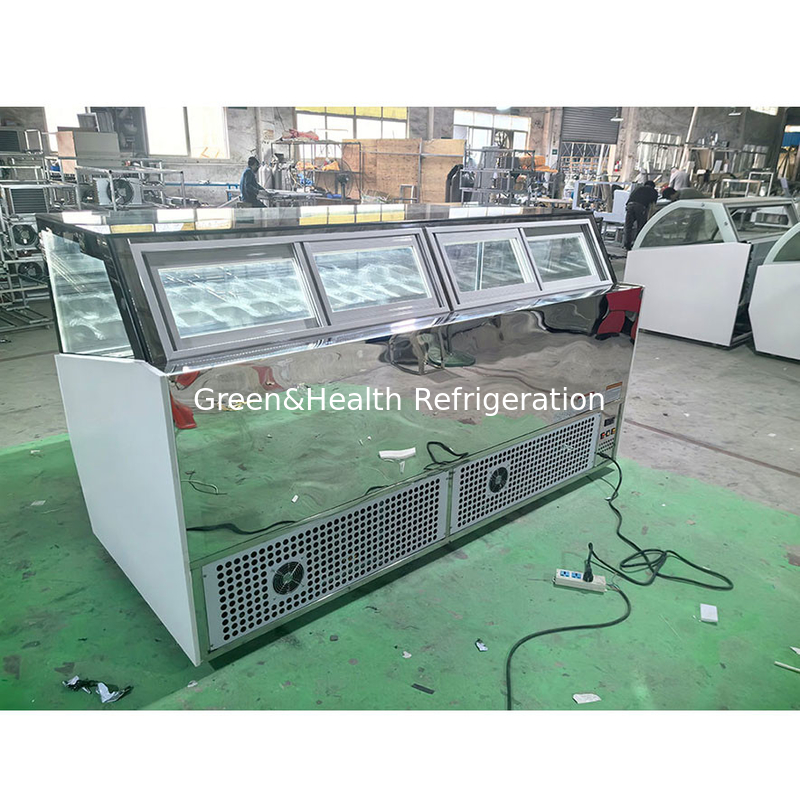 Freeze Free Energy Saving Ice Cream Display Freezer untuk kapasitas penyimpanan yang besar